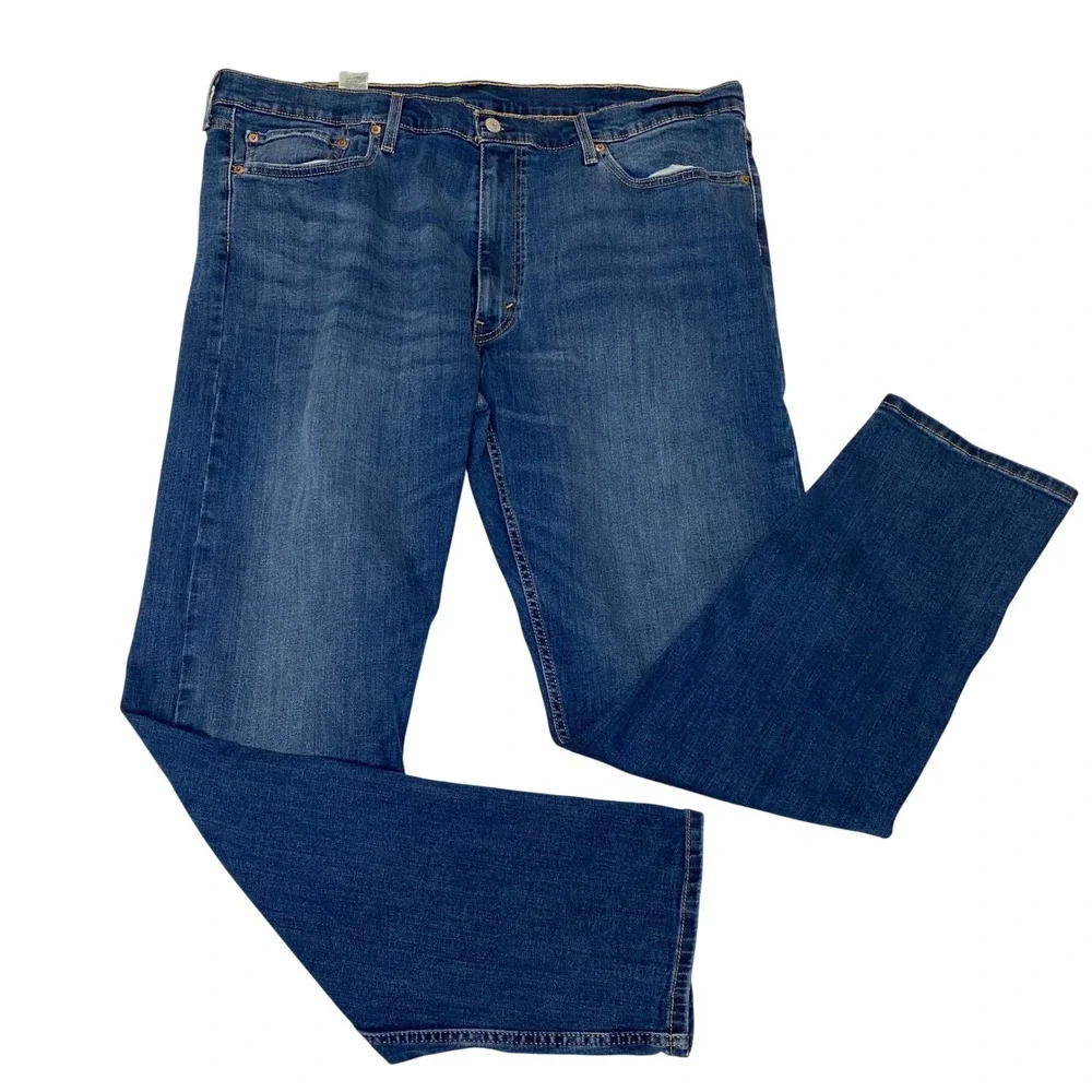 Levi's 502 Regular Taper Jeans Men's 40x34 Blue Stretch Water Less Denim